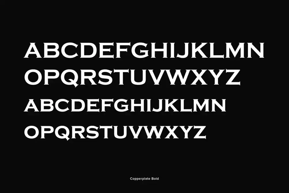 Copperplate website font