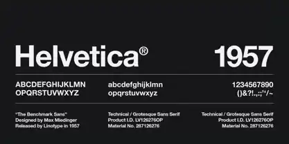 Helvetica website font